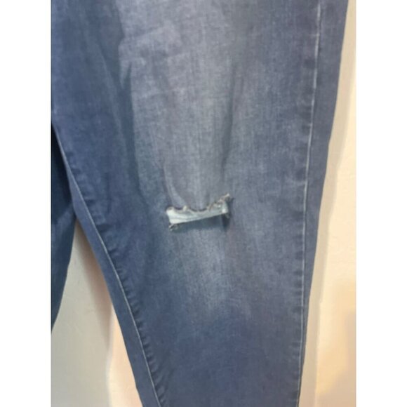 Jennifer Lopez Sz 14 Straight Crop Frayed Hem Button Fly Boho - Picture 3 of 8